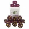 Common Ground Games Dice 15-Set Translucent Dark Purple/Gold