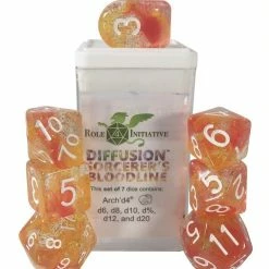 Common Ground Games Role4Initiative 7ct Polyhedral Dice Set W/ Arch'd D4 - Sorcerer's Bloodline