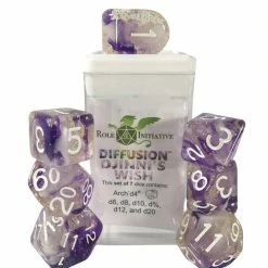 Common Ground Games Role4Initiative 7ct Polyhedral Dice Set W/ Arch'd D4 - Djinni's Wish