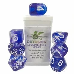 Common Ground Games Role4Initiative 7ct Polyhedral Dice Set W/ Arch'd D4 - Leviathan's Wake