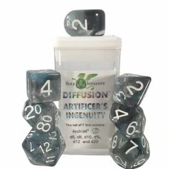 Common Ground Games Role4Initiative 7ct Polyhedral Dice Set W/ Arch'd D4 - Artificer's Ingenuity