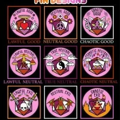Common Ground Games Dice Chaotic Good Alignment Community Lesbian Pride Pin