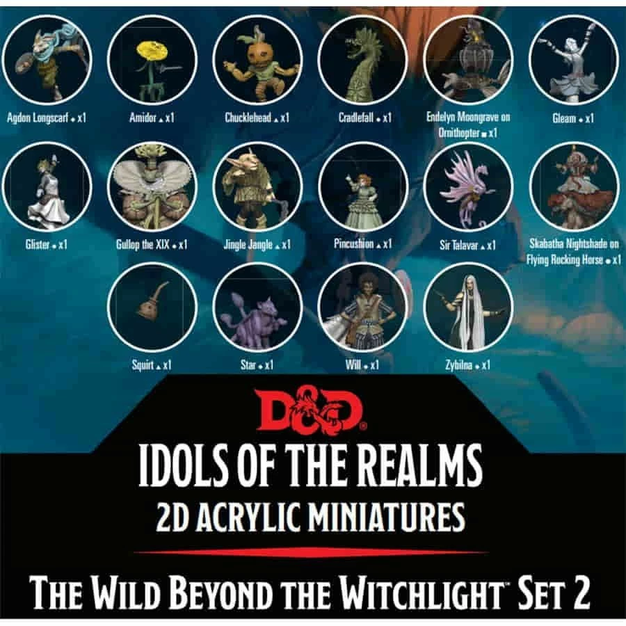 Common Ground Games D&D Idols Of The Realms 2D Miniatures Wild Beyond The Witchlight Set 2
