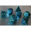 Common Ground Games 7ct Aqua Lore Metal Dice