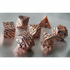 Common Ground Games 7ct Scarred Copper Metal Dice