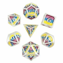 Common Ground Games 7ct Fey Drake Metal Dice