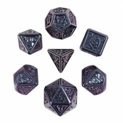 Common Ground Games 7ct Violet Violence Metal Dice