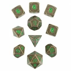 Common Ground Games 10ct Dragon's Gold Metal Dice