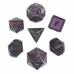 Common Ground Games 7ct Purple Poison Metal Dice
