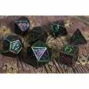 Common Ground Games 7ct Deco Spectrum Metal Dice