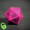 Common Ground Games D20 Magenta Cracked Stone