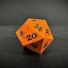 Common Ground Games Dice D20 Orange Cracked Stone