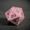 Common Ground Games Dice D20 Pink Cracked Stone