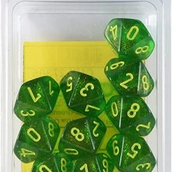 Other Chessex Borealis Maple/Yellow 10ct D10 Set (27365) Dice
