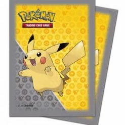 Other Pokemon TCG Ultra Pro Standard Card Game Sleeves 65ct Pokemon Pikachu Grey (84557)
