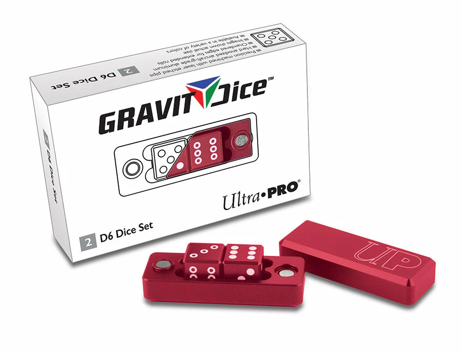 Other Ultra Pro Gravity Dice 2ct D6 Crimson (84874)