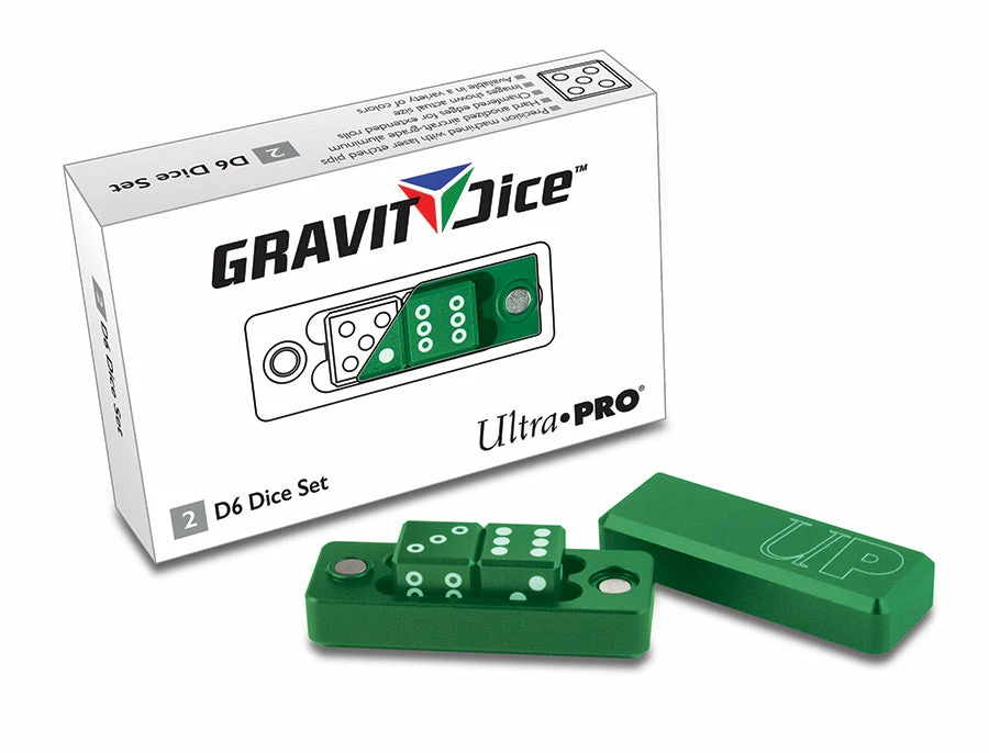 Other Ultra Pro Gravity Dice 2ct D6 Emerald (84875)