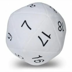 Other Jumbo D20 Dice Plush White (84949)