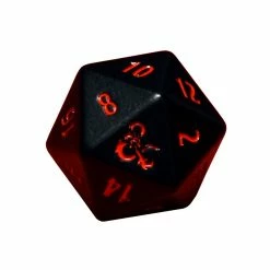 Other Dice Ultra Pro Heavy Metal D&D Black W/ Red 2D20 Set