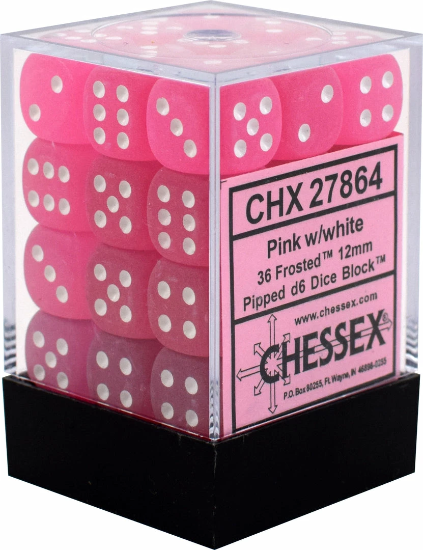 Other Chessex 12mm Frosted Pink 36ct D6 Set (27864)