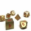 Other Easy Roller Metal Dice Of Ancient Dragons Bronze/Red 7ct Polyhedral Set