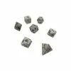 Other White Howlite Semi-Precious Gemstone 7ct Polyhedral Dice Set