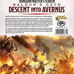 Other D&D 5e Dungeon Master's Screen Baldur's Gate: Descent Into Avernus Role Playing Games