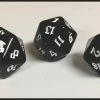 Other Black Oak Workshop Black Death Black/White Single D20