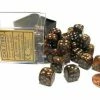 Other Dice Chessex 12mm Lustrous Gold/Silver 36ct D6 Set (27893)