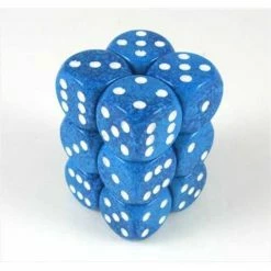Other Dice Chessex 16mm Speckled Water 12ct D6 Set (25706)