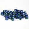 Other Chessex 12mm Lustrous Dark Blue/Green 36ct D6 Set (27896)