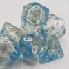 Common Ground Games Foam Brain Games 7ct Polyhedral Dice Set - Blue Unicorn
