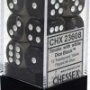 Other Dice Chessex 16mm Translucent Smoke/White 12ct D6 Set (23608)