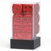 Other Dice Chessex 16mm Opaque Red/Black 12ct D6 Set (25614)