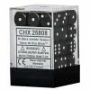 Other Chessex 12mm Opaque Black/White 36ct D6 Set (25808) Dice