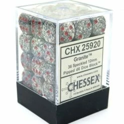 Other Chessex 12mm Speckled Granite 36ct D6 Set (25920) Dice