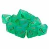 Common Ground Games Chessex Luminary Borealis Light Green/Gold 10ct D10 Set (27375) Dice