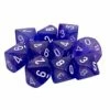 Common Ground Games Chessex Luminary Borealis Purple/White 10ct D10 Set (27377) Dice