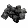 Common Ground Games Dice Chessex Luminary Borealis Light Smoke/Silver 10ct D10 Set (27378)