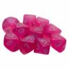 Common Ground Games Chessex Luminary Borealis Pink/Silver 10ct D10 Set (27384) Dice