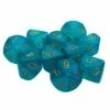 Common Ground Games Chessex Luminary Borealis Teal/Gold 10ct D10 Set (27385)