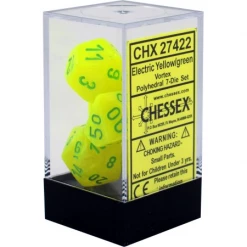 Other Chessex Vortex Electric Yellow/Green 7ct Polyhedral Set (27422)