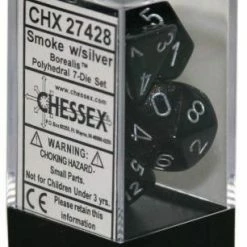Other Chessex Borealis Smoke/Silver 7ct Polyhedral Set (27428)