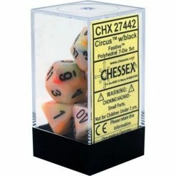 Other Chessex Festive Circus/Black 7ct Polyhedral Set (27442)