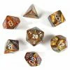 Other Chessex Lustrous Gold/Silver 7ct Polyhedral Set (27493) Dice