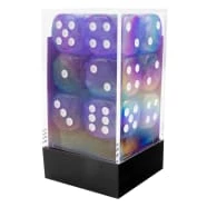 Other Dice Chessex 16mm Borealis Luminary Purple/White 12ct D6 Set (27777)