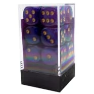 Other Chessex 16mm Borealis Luminary Royal Purple/Gold 12ct D6 Set (27787)