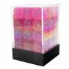 Other Dice Chessex 12mm Borealis Luminary Pink/Silver 36 D6 Set (27984)