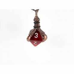 Other Dice Holder Jewelry D8 Pendant In Old Copper