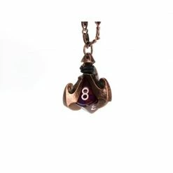 Other Dice Holder Jewelry Claw D10 Pendant In Old Copper